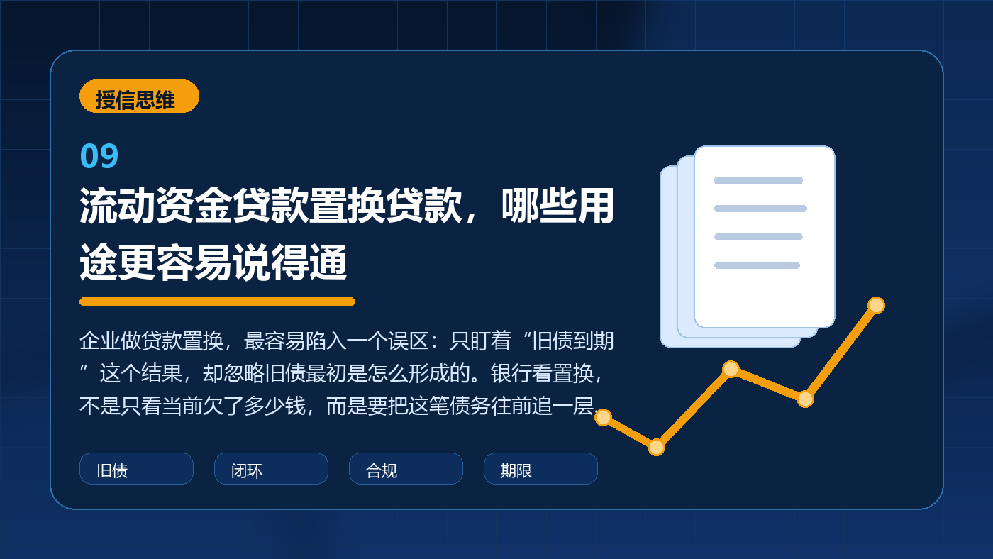 流动资金贷款置换贷款,哪些用途更容易说得通