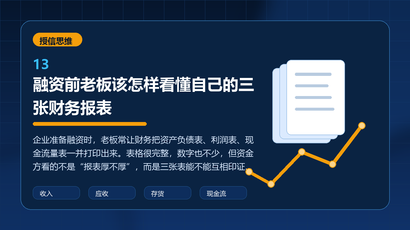 融资前老板该怎样看懂自己的三张财务报表